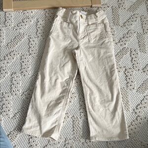 Crewcuts size 5T cream wide leg Corduroy Pants